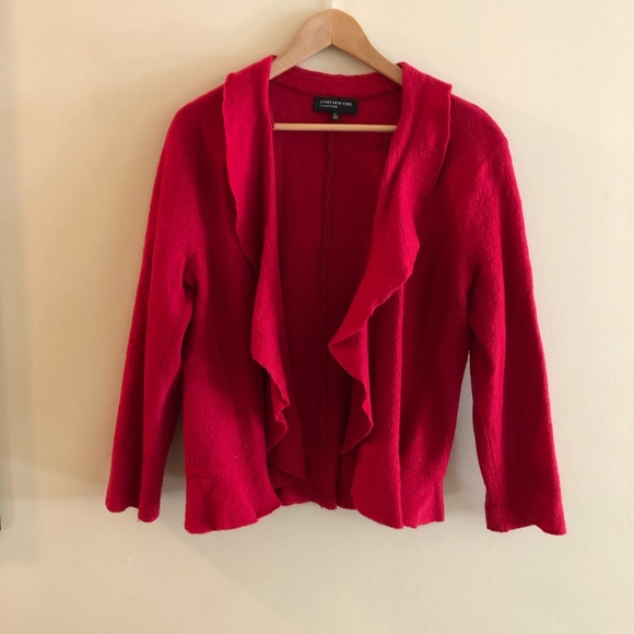 Jones New York Jackets & Blazers - Red Merino Wool Jacket JNY Size XL